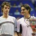 Murray broke into the top 100 after making the final of the Bangkok Open, where he came face-to-face with Roger Federer for the first time.