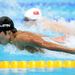 Japan's Kosuke Hagino sets a new Asian record with the heat's best time of 4:10.01 in the 400m individual medley.