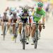 Matthew Goss won the sprint from the peloton but was relegated for impeding Peter Sagan (Liquigas-Cannondale)