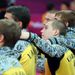 Japan are expected to take silver, but a low score on the Pommel Horse from Kuhei Ichimura sees Ukraine take Bronze with Britain handed Silver