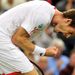 Andy Murray enjoys his victory over Marcos Baghdatis in the third round of Wimbledon 2012.