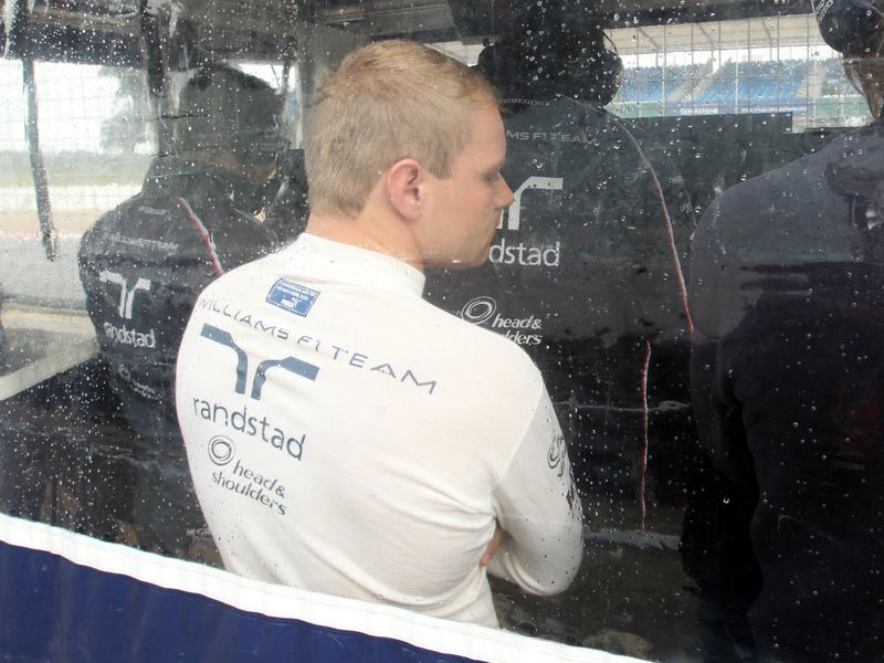 He may have completed a mammoth 170 laps on the shorter circuit, but Bottas didn't quite spend all of his day in the FW34