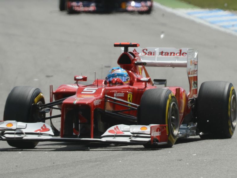 Alonso led from pole