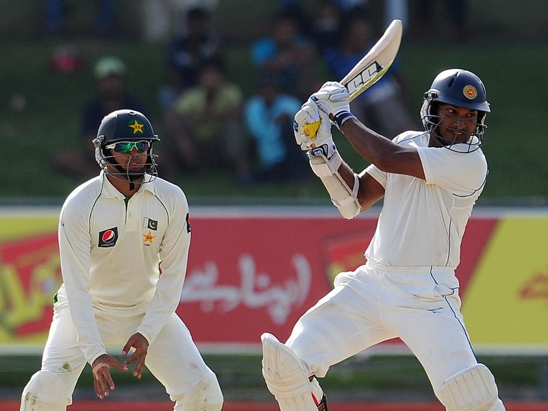 Sangakkara scored 74 not out but Sri Lanka could only manage a draw.