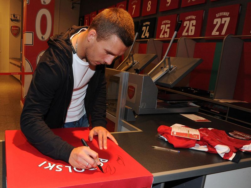 After signing for an undisclosed fee on 30th April 2012, Podolski could start against Malaysian All-Star XI on 24th July.