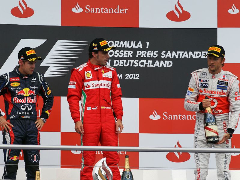 The Germany podium
