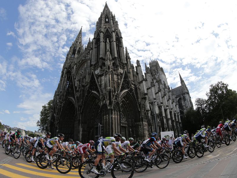The Church of St. Ouen was just one landmark on the route today