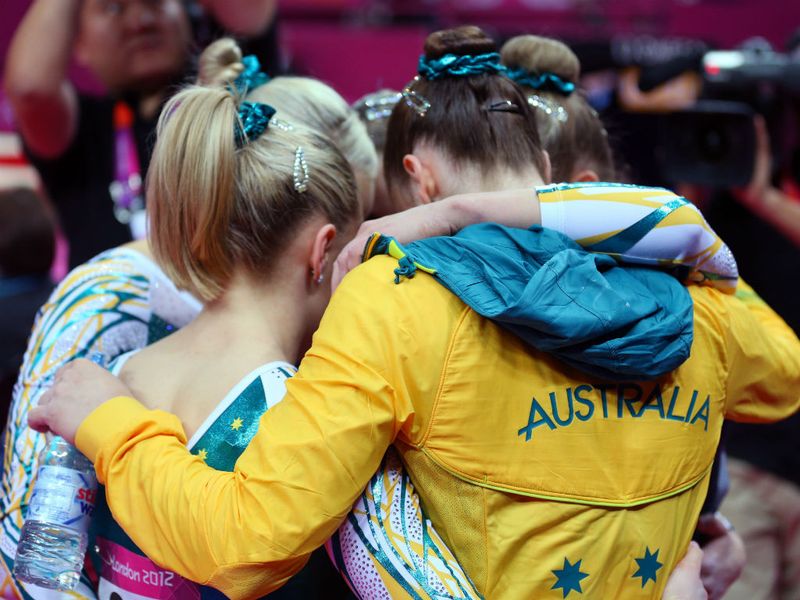 Team Australia huddle up