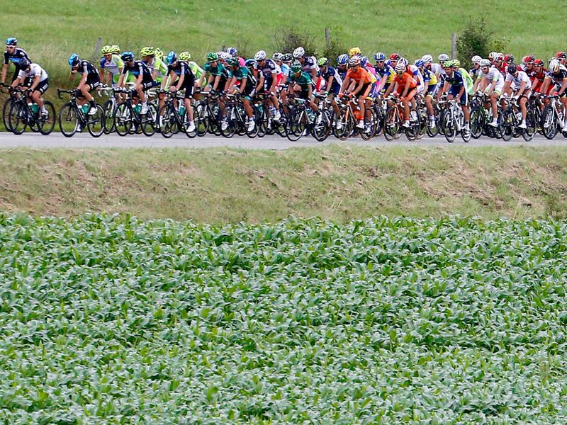 The peloton travelled 191km from Limoux to Foix