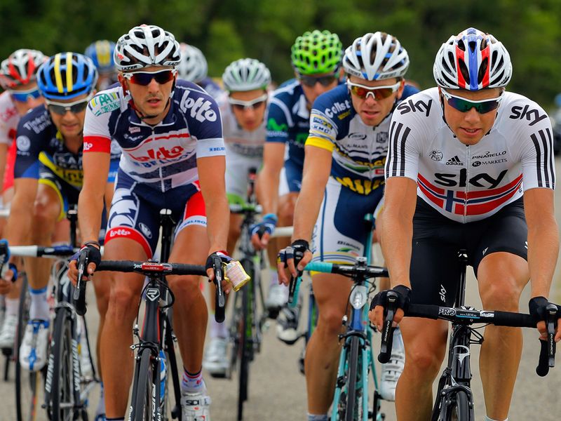 This 16-man break, which included Edvald Boasson Hagen, finally moved clear