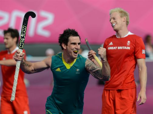 Kieran Govers: Celebrates for Australia