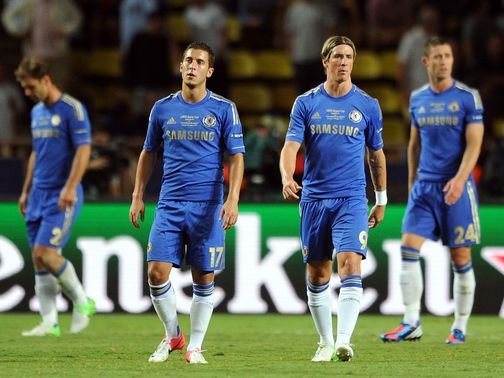 Dejection for Chelsea against Atletico Madrid