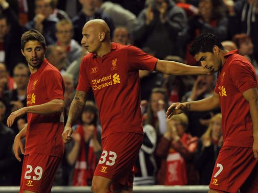 Luis Suarez's late goal ensured Liverpool's progression