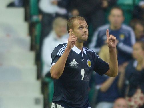 Rhodes: Celebrates his goal