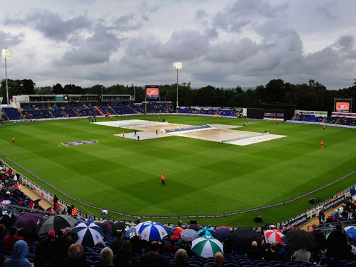 Just 5.3 overs were bowled at Cardiff
