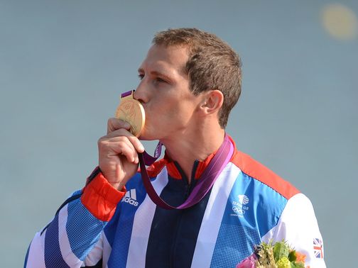 The 28-year-old picks up his gold medal&nbsp;
