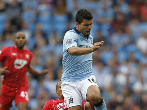 Aguero: Scored against Fulham