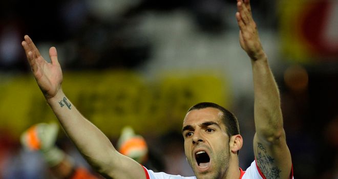 Alvaro Negredo: Scored Sevilla's equaliser