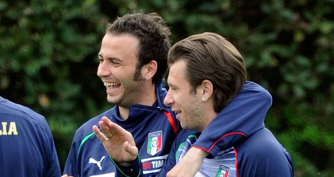 Giampaolo Pazzini & Antonio Cassano: Involved in swap deal between Inter and AC Milan