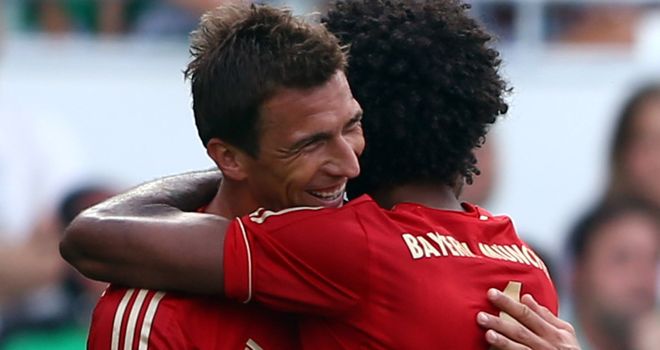 Mario Mandzukic struck for Bayern's second