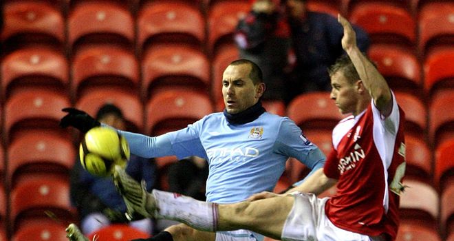 Franks (r): Off the mark for Pools