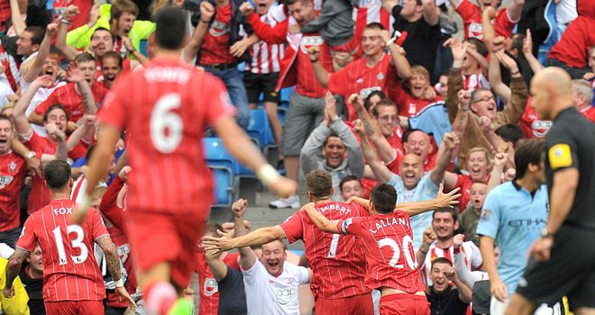 Southampton pushed Man City all the way at the Etihad Stadium