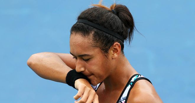 Heather Watson: Battling defeat at the Bell Challenge in Quebec
