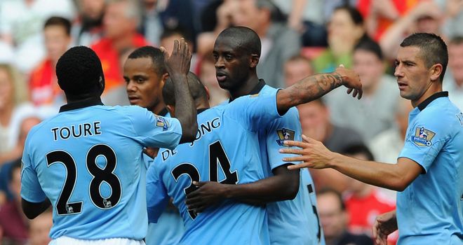 Yaya Toure scored Man City's first equaliser in what was an engrossing contest