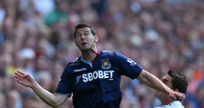 Matt Jarvis: West Ham United new boy made his debut in the 3-0 defeat at Swansea