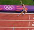 Jessica Ennis sprints over the 800m line to win Heptathlon gold