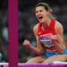 Anna Chicherova earns Gold for Russia in the Final of the Women's High Jump Final after clearing 2.05 metres
