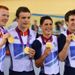 There was team pursuit glory for Ed Clancy, Geraint Thomas, Steven Burke and Peter Kennaugh