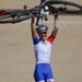 Julie Bresset of France was victorious in the women's mountain bike competition