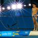 Russia's Victor Minibaev makes the long walk to the edge of the Platform