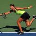 Victoria Azarenka in action on day three of the US Open