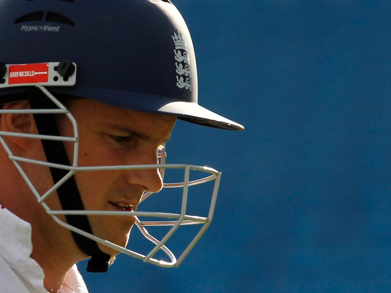 Andrew Strauss was out for 22...