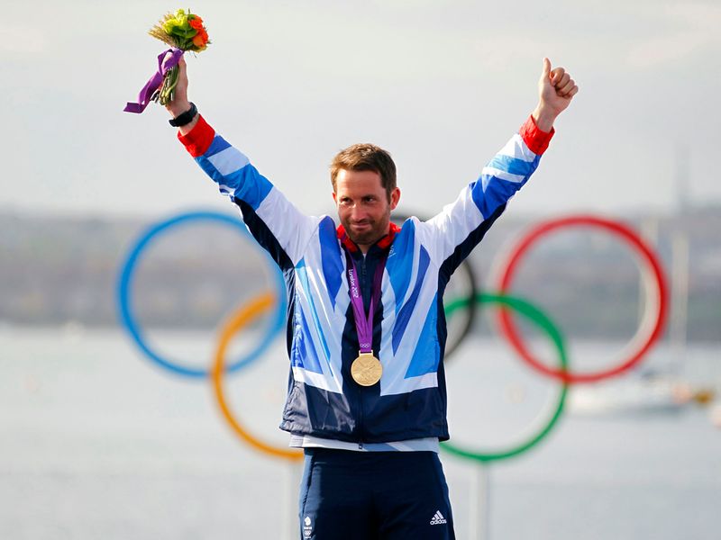 Ben Ainslie won a fourth straight sailing gold medal