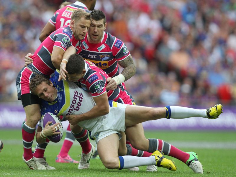 Man of the Match Brett Hodgson finds himself in a tough position