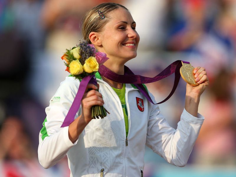 Final Gold: Lithuania's Laura Asadauskaite wins the final Gold Medal of the 2012 Games as she wins the Women's Modern Pentathlon