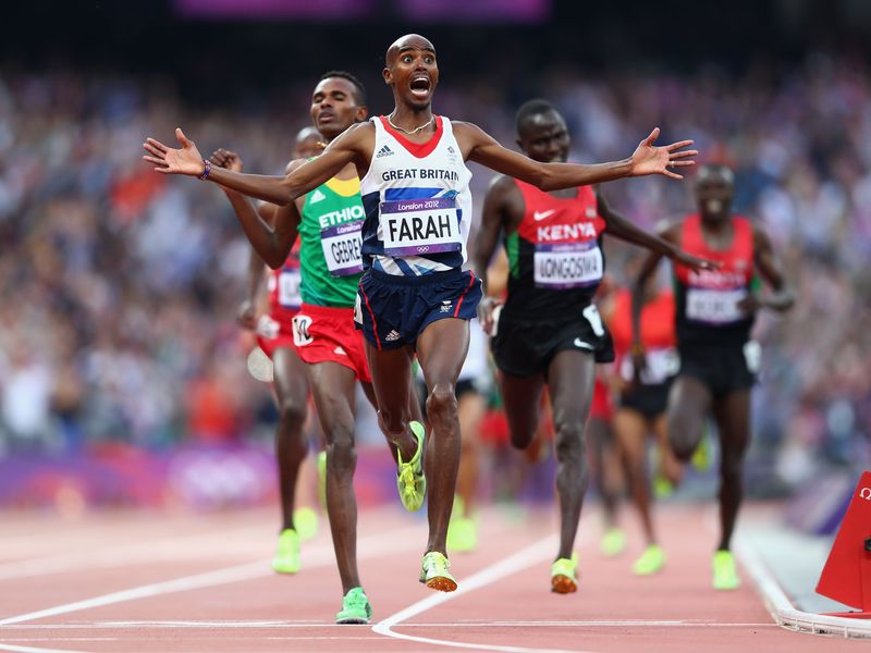 One gold was not enough for Mo, as he became the first Brit to win both the 5000 and 10,000 metres; becoming a national hero