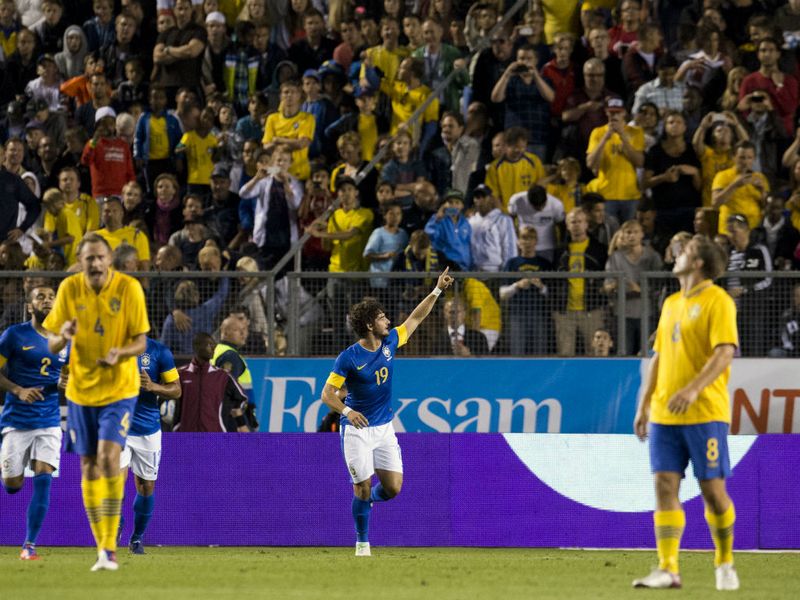 Alexandre Pato scored a quick-fire brace as Brazil secured a comfortable 3-0 win over Sweden at the soon-to-be demolished Rasunda Stadium.