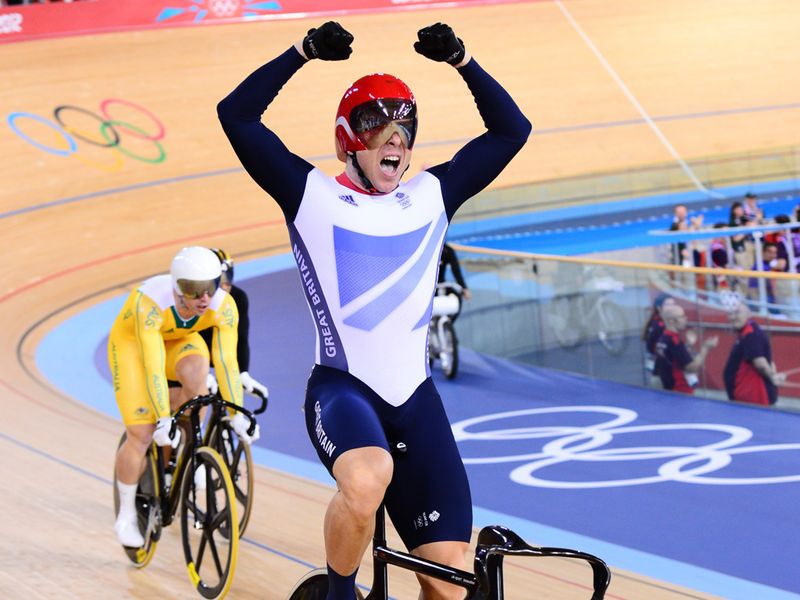 Cycling great Chris Hoy took up the mantle of Britain's greatest ever Olympian, as he secured his sixth gold medal in the Keirin