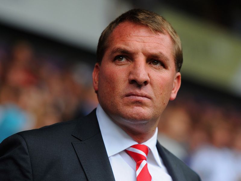 Brendan Rogers was a concerned figure as he watches his Liverpool side struggle against the Baggies.