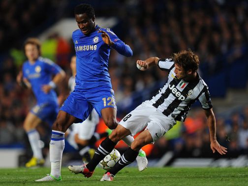 John Obi Mikel in action against Juventus