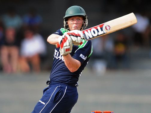 Only Kevin O'Brien offered any resistance for Ireland, scoring 35&nbsp;