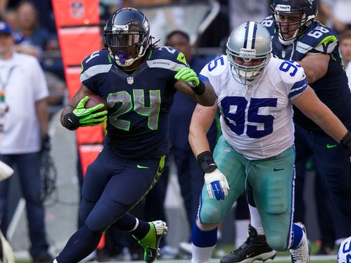 Marshawn Lynch: 122 rushing yards