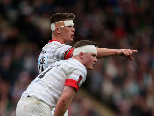 Farrell (pointing): Got all the points for Saracens