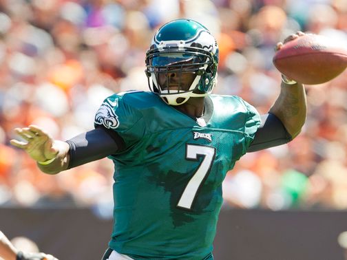 Vick: Faces a tough test against the Steelers defense