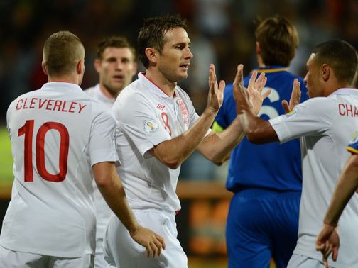 Frank Lampard: Two goals in England romp