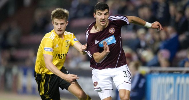 Docherty and Paterson: Battling for the ball